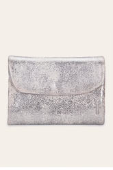 Women's Nora Knotted Small Wallet Cream Metallic