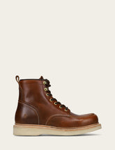 Men's Saddle Hudson Workboot Wedge Lace Ups Saddle