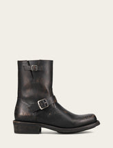 Men's Conway Engineer Smooth Leather Boot Antique Black