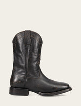 Men's Black Hauser Logo Stitch Boots Black