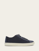 Men's Indigo Astor Cap Toe Low Lace Sneakers Indigo