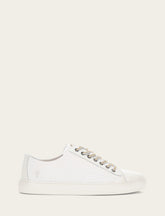 Men's White Astor Cap Toe Low Lace Sneakers White
