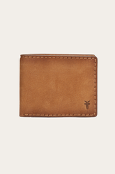 Logan Nubuck Cognac Money Clip Card Case Cognac