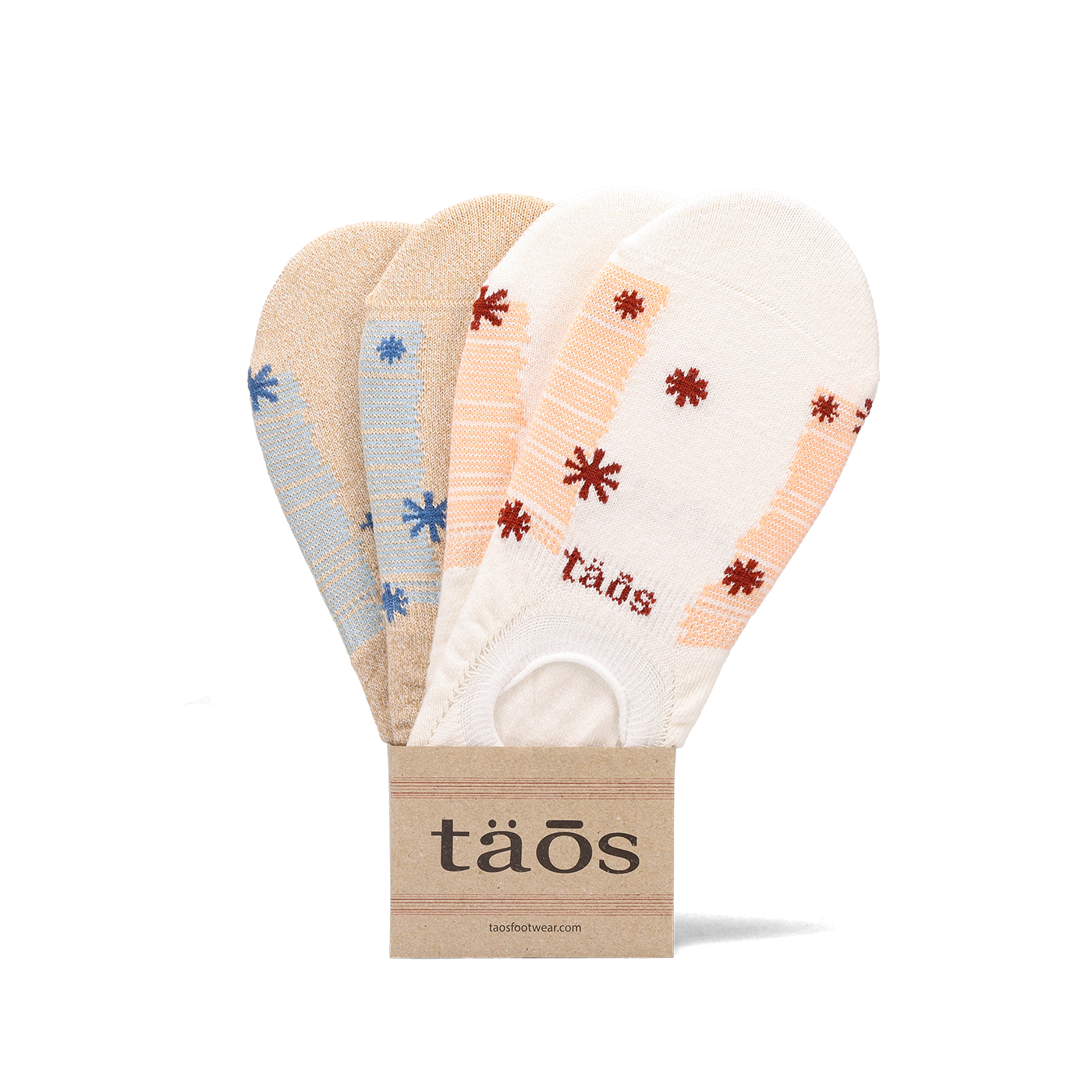 Taos Footwear No Show Stars and Stripes Socks